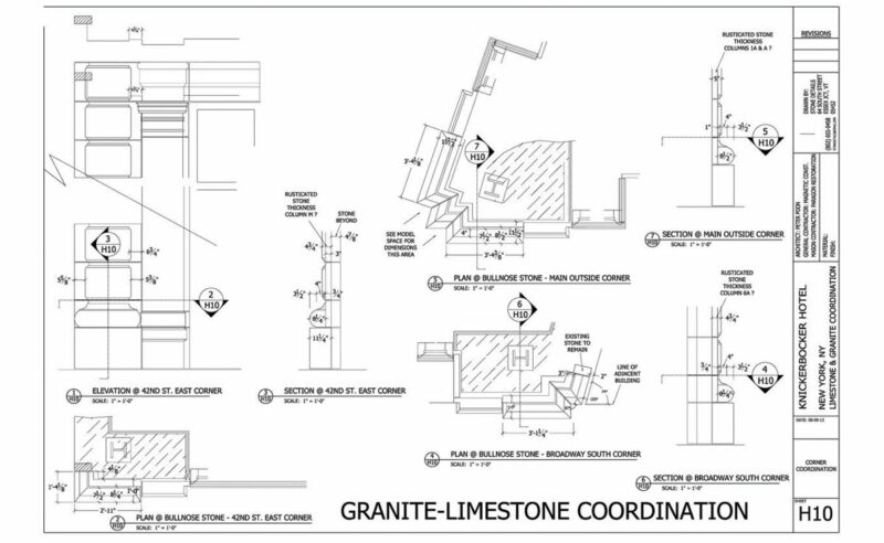 Shop Drawing Specifications – Stone Details